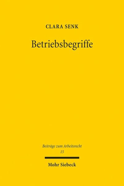 Betriebsbegriffe (eBook, PDF)