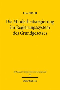 Cover Die Minderheitsregierung im Regierungssystem des Grundgesetzes (eBook, PDF)
