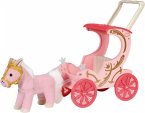 Zapf Creation® 707210 - Baby Annabell Little Sweet Kutsche & Pony, 2in1 Puppenwagen und Kutsche mit Plüschpony, mit Beleuchtung, Griffhöhe: 58 cm