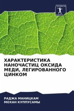 HARAKTERISTIKA NANOChASTIC OKSIDA MEDI, LEGIROVANNOGO CINKOM - MANICKAM, RADZhA;Kuppusamy, Mohan