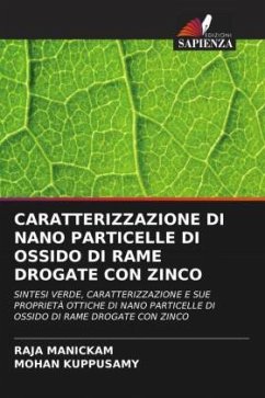 CARATTERIZZAZIONE DI NANO PARTICELLE DI OSSIDO DI RAME DROGATE CON ZINCO - Manickam, Raja;Kuppusamy, Mohan