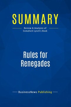 Cover Summary: Rules for Renegades