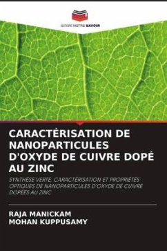Cover CARACTÉRISATION DE NANOPARTICULES D'OXYDE DE CUIVRE DOPÉ AU ZINC