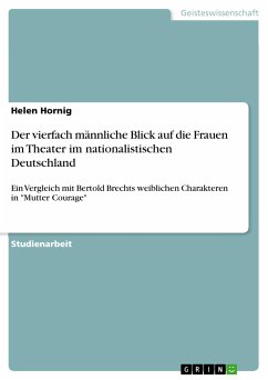 Der vierfach männliche Blick auf die Frauen im Theater im nationalistischen Deutschland (eBook, PDF) - Hornig, Helen
