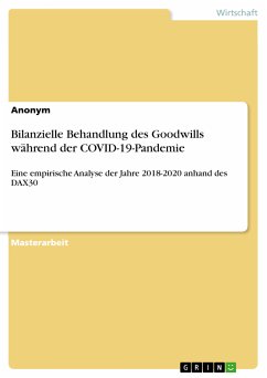 Bilanzielle Behandlung des Goodwills während der COVID-19-Pandemie (eBook, PDF)