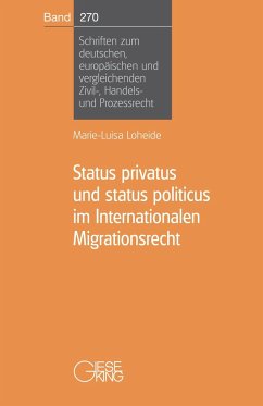 Status privatus und status politicus im Internationalen Migrationsrecht - Loheide, Marie-Luisa