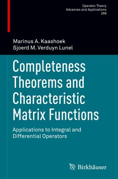 Completeness Theorems and Characteristic Matrix Functions - Kaashoek, Marinus A.;Verduyn Lunel, Sjoerd M.