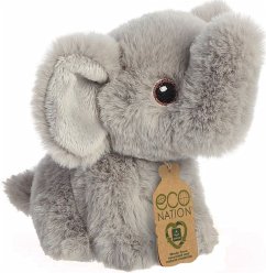 Aurora 35067 - Eco Nation Mini, Elefant, Plüschtier, 13 cm