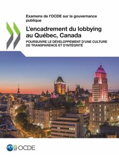 Cover L'encadrement du lobbying au Québec, Canada