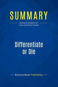 Cover Summary: Differentiate or Die
