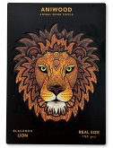 Aniwood J2317M - Animal Wood Puzzle, Blackbox Lion M, Löwe, Holz-Puzzle, 150 Teile