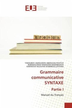 Grammaire communicative SYNTAXE Partie I Manuel du français