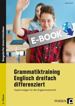 Cover Grammatiktraining Englisch für die 6. Klasse (eBook, PDF)