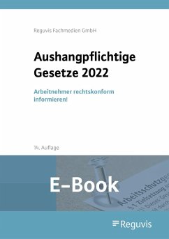 Cover Aushangpflichtige Gesetze 2022 (E-Book) (eBook, PDF)
