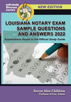 Louisiana Notary Exam Sample Questions and Answers 2022 - Childress, Steven Alan