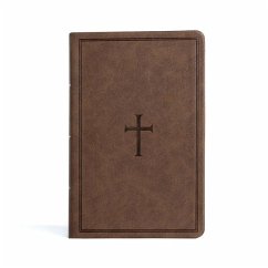 CSB Large Print Personal Size Reference Bible, Brown Leathertouch, Indexed - Csb Bibles By Holman