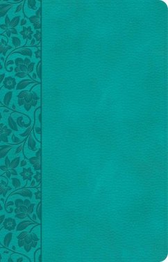 CSB Large Print Personal Size Reference Bible, Teal Leathertouch, Indexed - Csb Bibles By Holman