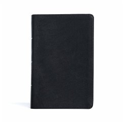 CSB Large Print Personal Size Reference Bible, Black Leathertouch, Indexed - Csb Bibles By Holman