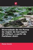 Diversidade do rio Purna da região da barragem de Yeldari, a partir de Parbhani distri