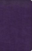 CSB Large Print Personal Size Reference Bible, Purple Leathertouch, Indexed