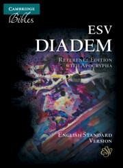 ESV Diadem Reference Edition with Apocrypha, Black Calf Split Leather, Red-Letter Text, Es544: Xra