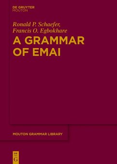 Cover A Grammar of Emai (eBook, PDF)