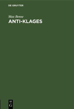 Anti-Klages (eBook, PDF) - Bense, Max