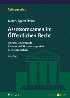 Assessorexamen im Öffentlichen Recht (eBook, ePUB) - Bülter, Gerhard; Eggert, Anke; Peick, Sarah