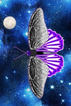 Asexual Space Butterfly Lined Notebook