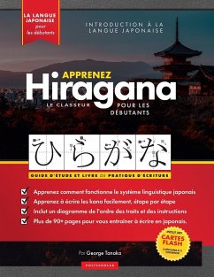 Apprenez le cahier d'exercices Hiragana - Langue japonaise pour débutants - Tanaka, George