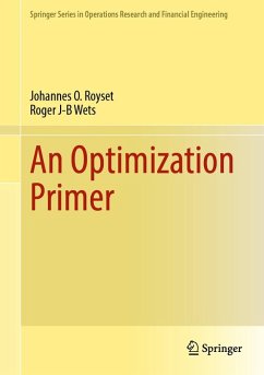 An Optimization Primer (eBook, PDF) - Royset, Johannes O.; Wets, Roger J-B