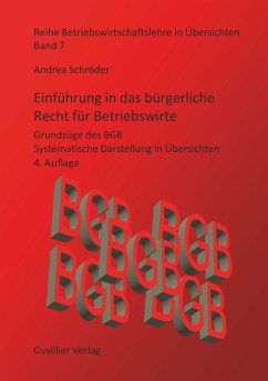 Einführung in das bürgerliche Recht für Betriebswirte - Schröder, Andrea