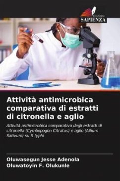 Attività antimicrobica comparativa di estratti di citronella e aglio - Adenola, Oluwasegun Jesse;Olukunle, Oluwatoyin F.