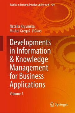 Developments in Information & Knowledge Management for Business Applications (eBook, PDF)