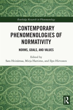 Cover Contemporary Phenomenologies of Normativity (eBook, ePUB)