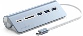 Satechi Type-C Aluminum USB Hub & Card Reader blue