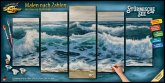 Schipper 609450865 - Malen nach Zahlen, Stürmische See, Polyptychon, 132 x 72 cm