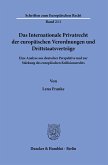 Das Internationale Privatrecht der europäischen Verordnungen und Drittstaatsverträge.