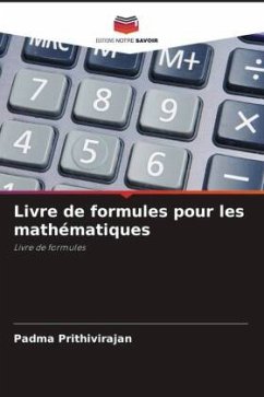 Livre de formules pour les mathématiques - Prithivirajan, Padma