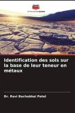 Identification des sols sur la base de leur teneur en métaux