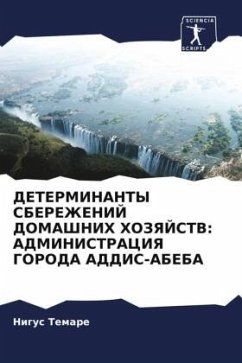 Cover DETERMINANTY SBEREZhENIJ DOMAShNIH HOZYaJSTV: ADMINISTRACIYa GORODA ADDIS-ABEBA