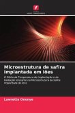 Microestrutura de safira implantada em iões