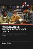 PUBBLICAZIONE RICERCA ACCADEMICA CARTA