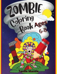 Zombie Coloring Book Ages 4-8 - Tobba