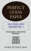 PERFECT GUESS PAPER M.A ENGLISH SEMESTER -1