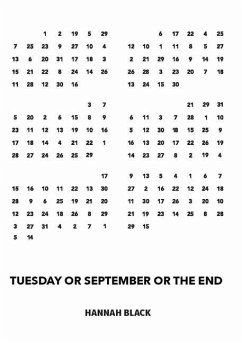 Tuesday or September or the End - Black, Hannah