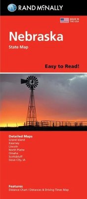 Rand McNally Easy to Read Folded Map: Nebraska State Map - Rand Mcnally