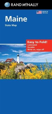 Cover Rand McNally Easy to Fold: Maine State Laminated Map
