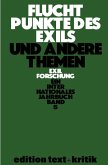 Fluchtpunkte des Exils und andere Themen (eBook, PDF)