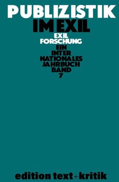 Publizistik im Exil und andere Themen (eBook, PDF)